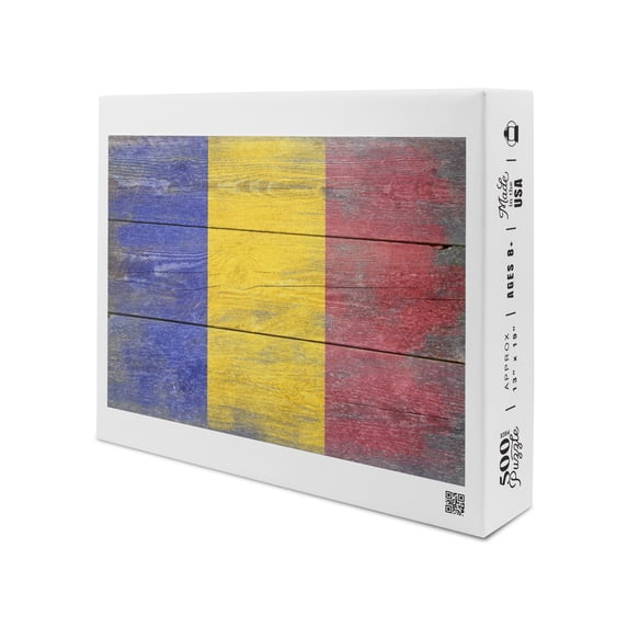 Rustic Romania Country Flag (19x27 inches, Premium 500 Piece Jigsaw Puzzle for Adults and Family, Made in USA)