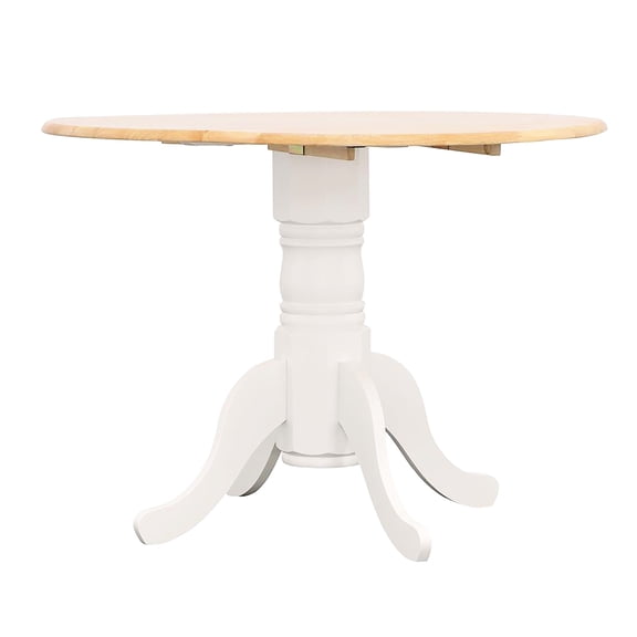 Rustic Round Drop - Leaf Table with 7.5" Leaves / Adds Sophistication to Dining