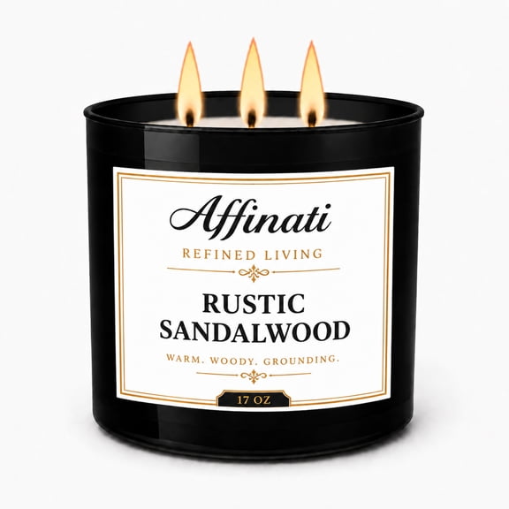 Rustic Sandalwood 3-Wick Candle