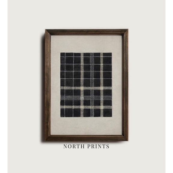Rustic Scottish Tartan Wall Art Vintage Plaid Print Heritage Country Cottage Decor North Prints 11118