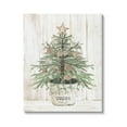 thumbnail image 1 of Rustic Seashell Christmas Tree Holiday Graphic Art Gallery Wrapped Canvas Print Wall Art, 1 of 7