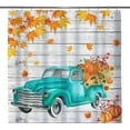 thumbnail image 1 of Rustic Shower Curtain Set Grey Floral Fabric Bath Curtain 12 Hooks Butterfly Daisy American Country Farm Style 72×72 Inches, 1 of 6