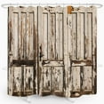 thumbnail image 1 of Rustic Shower Curtain Wooden Barn Door Vintage Farmhouse Old Wood Board Countryside Life Home Bathroom Décor Waterproof Fabric 72x72 Inch Plastic Hooks 12PCS, 1 of 6