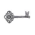 thumbnail image 1 of Rustic Silver Cast Iron Vintage Key Wall Mounted Key Hooks 11", 1 of 2