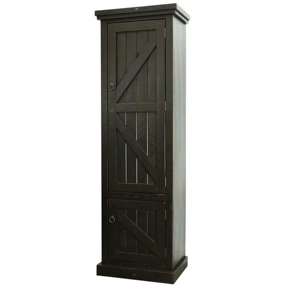 Rustic Single Door Pantry, Rustic Light Blue