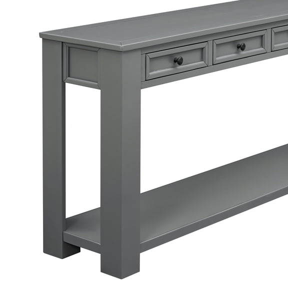 Rustic Sofa Table | Used in Entryway or Hall | Solid Wood + NDF | Resolves Lack of Storage Space