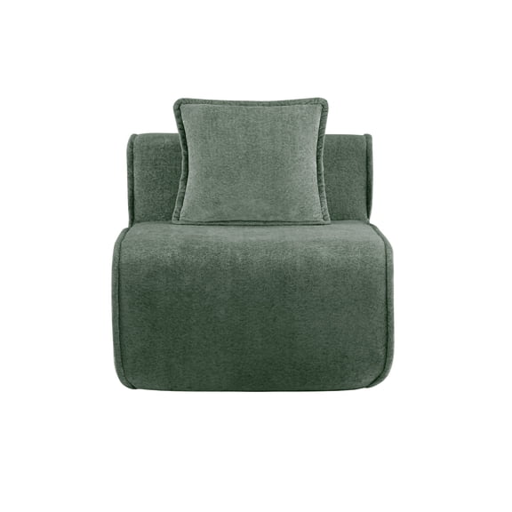 Rustic Sofas, Harrison Armless Sofa Velvet-Green, Green Modern Sofas,Velvet Leather Sofas, Furniture Primary Living Space Sofas