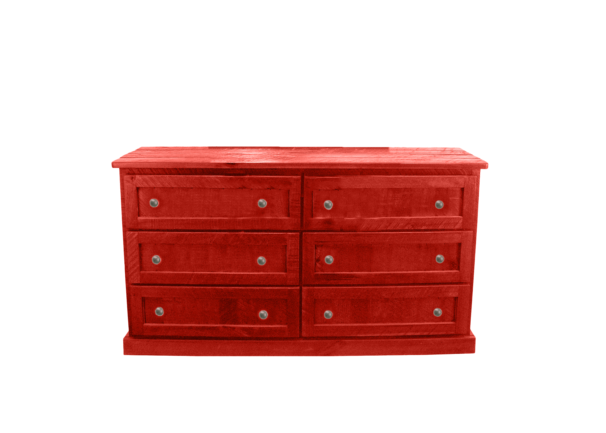 red rustic dresser Handcrafted Trout Island Dresser