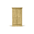 thumbnail image 1 of Rustic Solid Wood Wardrobe, 1 of 1