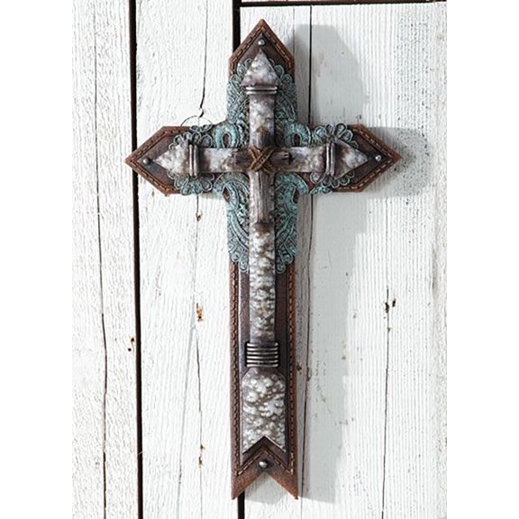 Rustic Southwestern Boho Chic Art Arrows And Branch With Ropes Wall Cross Decor