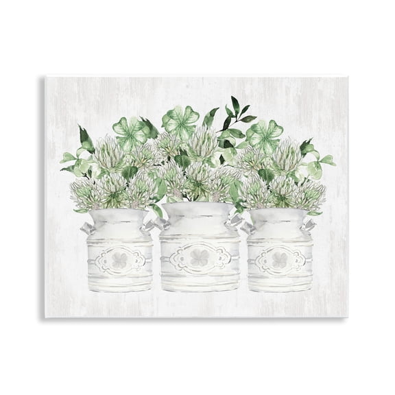 Stupell Industries Rustic Spring Shamrock Assortments Wall Plaque Art, design by Lettered and Lined