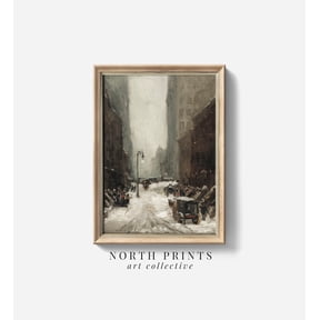 Rustic Spruce Pine Branch Winter Botanical Unframed Paper Print