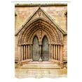 thumbnail image 1 of Rustic Stall Shower Curtain, Medieval Middle Age Cathedral Door Exit with Gothic Ornate Features Great Britain Theme, Fabric Bathroom Set with Hooks, 54W X 78L Inches, Cream, by Ambesonne, 1 of 1