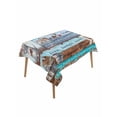 thumbnail image 1 of Rustic Star Farm Rectangle Tablecloth, American Country Berry Wood Grain Waterproof & StainResistant Tablecloth, Washable Oil-proof Table Cover for Dining/Party/Wedding/Camping/Buffet 60x84 In, 1 of 9