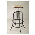 thumbnail image 1 of HomeRoots 284531 25.74-33.93 x 14.82 x 14.82 in. Hans Rustic Stool  Wood, 1 of 1