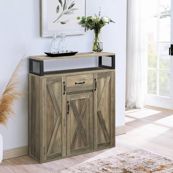 Rustic Style, 3 Rustic Barn Doors | Dining Room Use, Ample Space for Dining Essentials