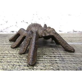 Rustic Style Lifelike Cast Iron Spider Arachnid Tarantula Figurine 4.5 Inch