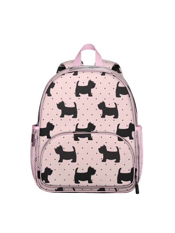 Rustic Style Nordic Boho Waterproof School Backpack with Double Zipper Sliders