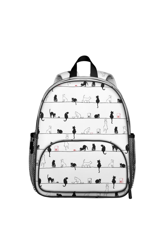 Rustic Style Nordic Boho Waterproof School Backpack with Double Zipper Sliders
