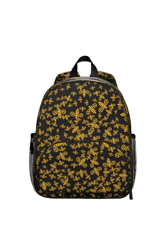 Rustic Style Nordic Boho Waterproof School Backpack with Double Zipper Sliders