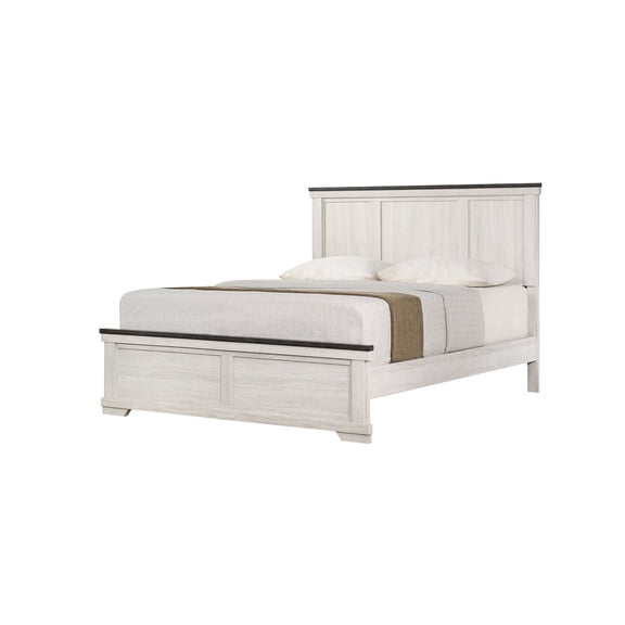 Rustic Style Panel Bed | Low Footboard Design | Bedroom Furniture