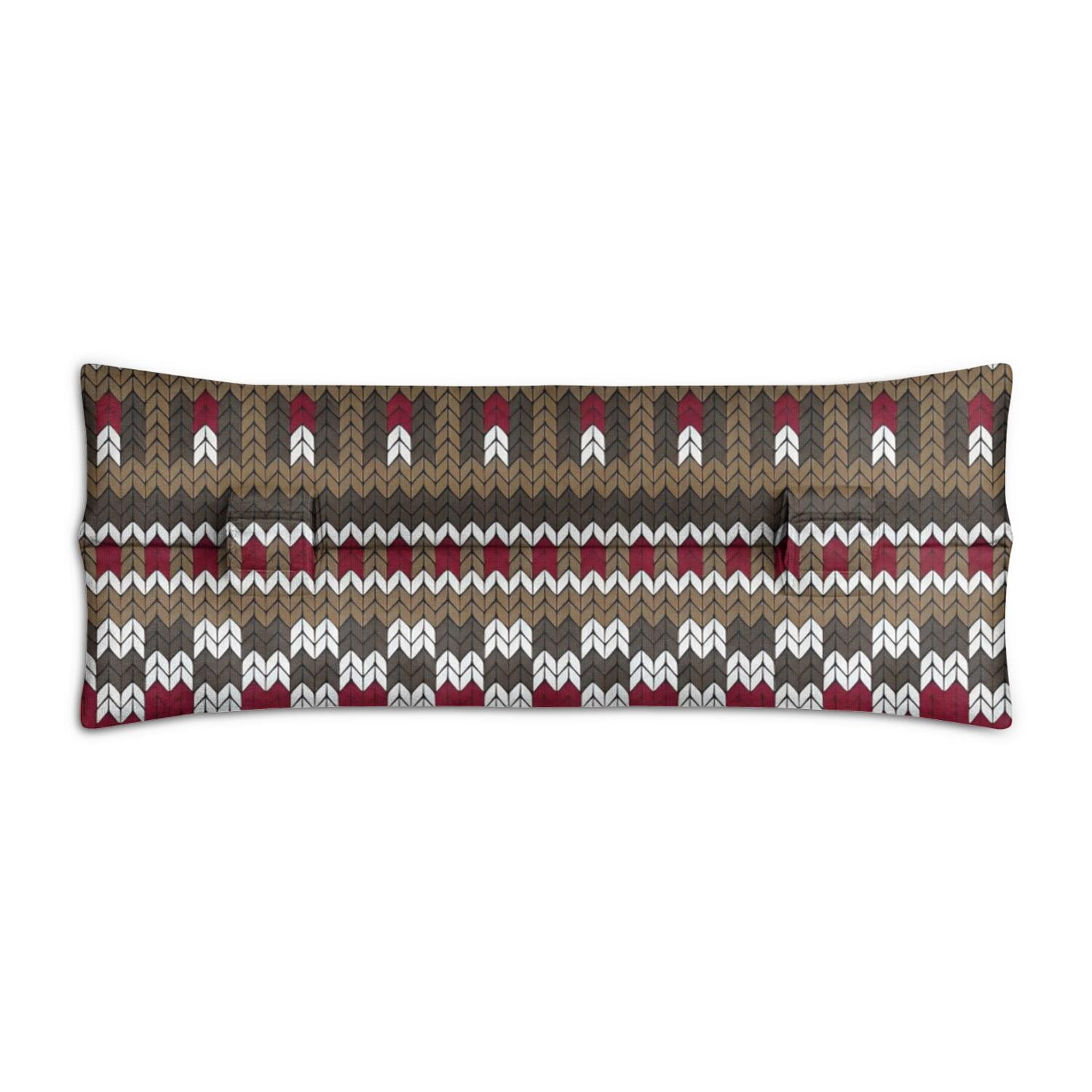 Rustic Style Post Surgery Seatbelt Pillow - Mastectomy Cushion, Artistic Patterns, Pressure Relief
