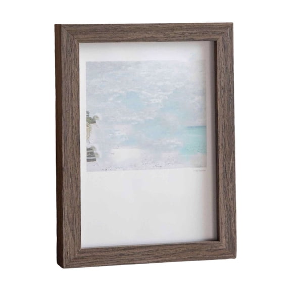 Rustic Style Solid Wood Wall Frame with 3D Hollow Design and Protective Acrylic Panel for Living Room Gallery Decor, 12x17 Inch