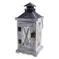 thumbnail image 1 of Rustic Style Vintage Distressed Wooden Lantern Decorative Hanging Pillar Candle Holder Candlesticks for Tabletop Wedding Party Centerpiece Garden Ornament, 1 of 12