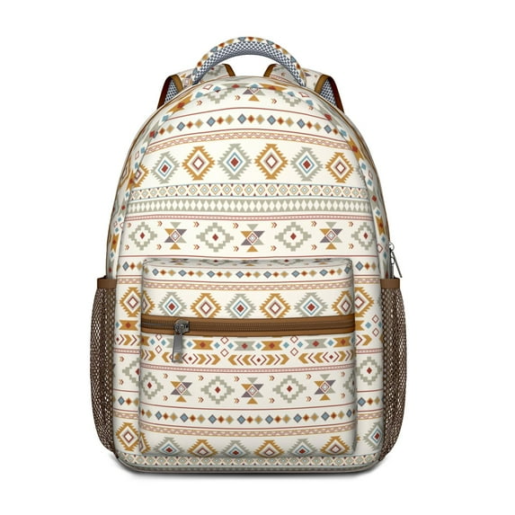 Rustic Style Waterproof Backpack - Ergonomic Design & Stylish Floral Prints for Teens