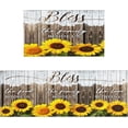 thumbnail image 1 of Rustic Sunflower Kitchen Rugs Sets of 2, Sunflower Bless Kitchen Mat Washable Non-Slip Kitchen Floor Mats for in Front of Sink Sunflower Kitchen Decor, 1 of 6
