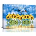 thumbnail image 1 of Rustic Sunflower Wall Decor Inspirational Quotes Canvas Wall Art For Bathroom Bedroom Kitchen Living Room Ready To Hang 12x16 Inch, 1 of 6