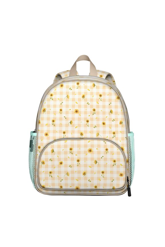 Rustic Sunflower and Wildflowers Backpack - Adjustable Comfort-fit Bookbag for Students