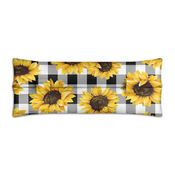 Rustic Sunflower and Wildflowers Seatbelt Pillow Post-Surgery Mastectomy & Breast Cancer Recovery Cushion Vintage Floral Car Accessory