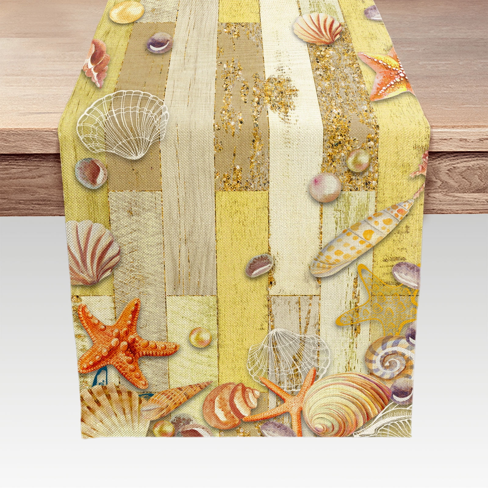 Rustic Table Runners 13X72 Inches Long Dresser Scarfs, Retro Barn Wood