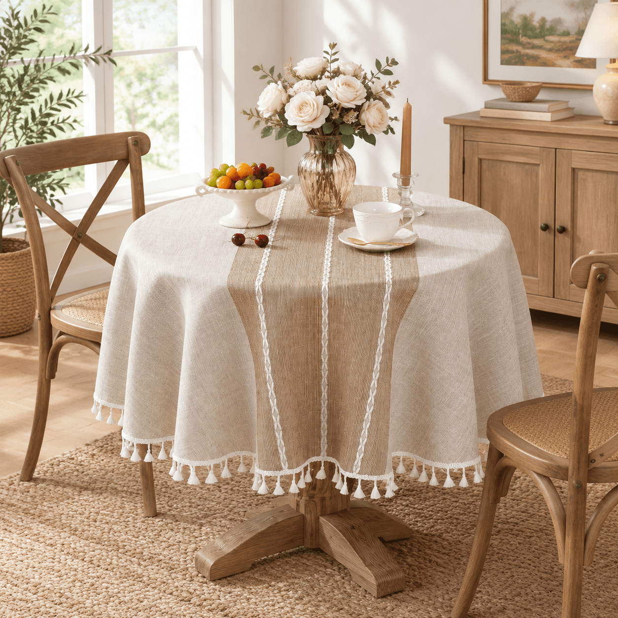Newc For Rou Rustic Tableclothton Linen Waterproof Tablecloths Burlap Table Cloths ...