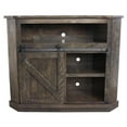 thumbnail image 1 of Rustic Tall Alcove Corner TV Stand, Bright White, 1 of 1