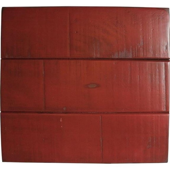 Rustic Tall Alcove Shutter Corner TV Stand in Rustic Red