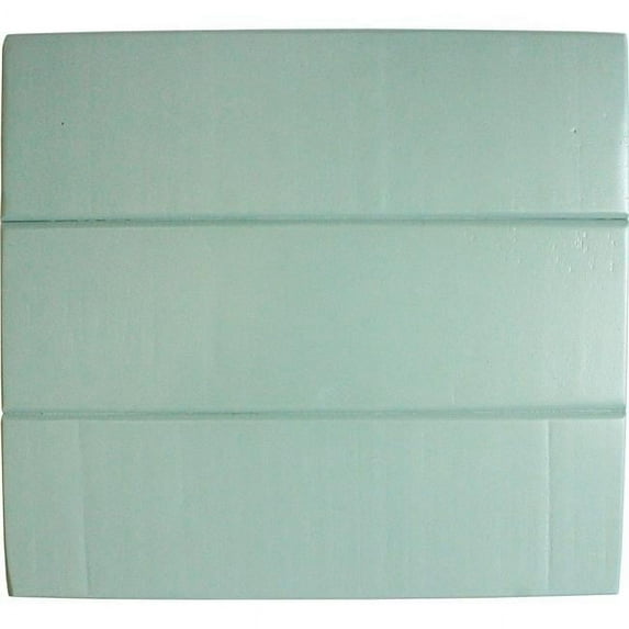 Rustic Tall Curve Corner Shutter TV Cart in Light Blue