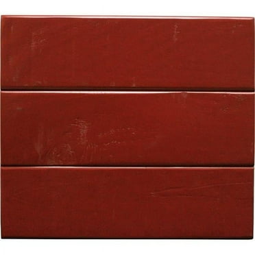 Rustic Tall Curve Corner Shutter TV Stand in Burnt Red