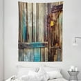 thumbnail image 1 of Rustic Tapestry, Aged Shed Door Backdrop with Color Details Country Living Exterior Pastoral Mansion Image, Wall Hanging for Bedroom Living Room Dorm Decor, 60W X 80L Inches, Brown, by Ambesonne, 1 of 2
