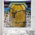 thumbnail image 1 of Rustic Tapestry, Antique Style Door of a Stone House in the Countryside Entrance Architecture Vintage, Fabric Wall Hanging Decor for Bedroom Living Room Dorm, 5 Sizes, Multicolor, by Ambesonne, 1 of 1
