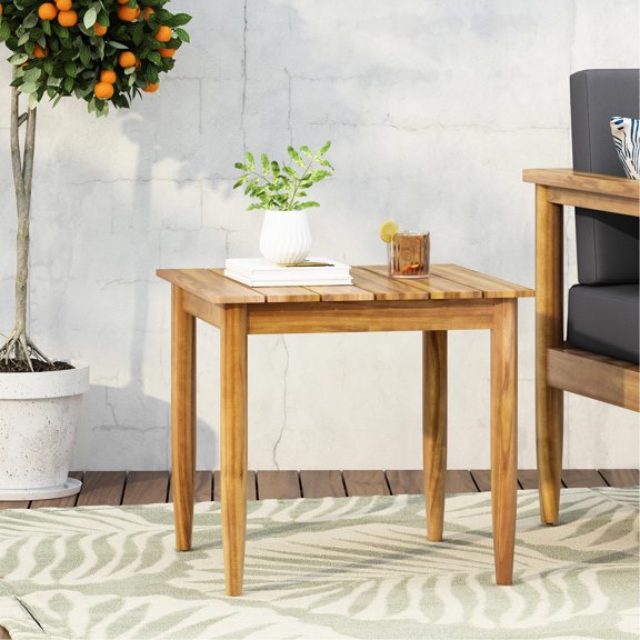 Rustic Teak - Sophisticated Slat Design - Outdoor Lounge - Blend with Decor