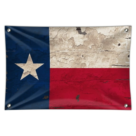 Rustic Texas State Flag Distressed USA Home Business Office Sign