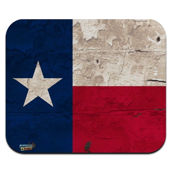 Rustic Texas State Flag Distressed USA Low Profile Thin Mouse Pad Mousepad
