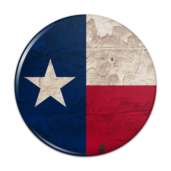 Rustic Texas State Flag Distressed USA Pinback Button Pin Badge