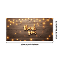 thumbnail image 1 of Rustic Thank You Banner Fairy Lights Celebration Banner Elegant Decor for Wedding Party Indoor Outdoor, 1 of 7