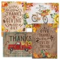 thumbnail image 1 of Rustic Thanksgiving Greeting Cards Set - Themed Holiday Card Variety Value Pack, Set of 8 Large 5 x 7-Inch Cards, Assortment of 4 Unique Designs, Envelopes Included, by Current, 1 of 5