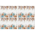 thumbnail image 1 of Rustic Thanksgiving Placemats Set of 4, Machine Washable Durable Linen Table Mats with Pumpkin and Turkey Pattern, Heat Resistant Autumn Dining Table Mats, 1 of 6