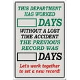 thumbnail image 1 of Rustic TinIron Warning Sign Days Since Last Incident - 8"x12" Sign, Workplace Safety Decor for Home Business Factory Warehouse, 1 of 6
