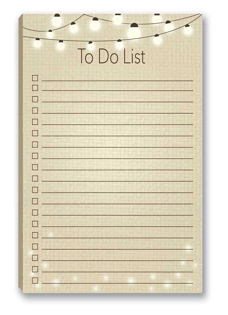 STONEHOUSE COLLECTION Rustic To-Do List Magnetic Notepad - 5.5" x 8.5" - 50 Sheets Per Pack - B45004